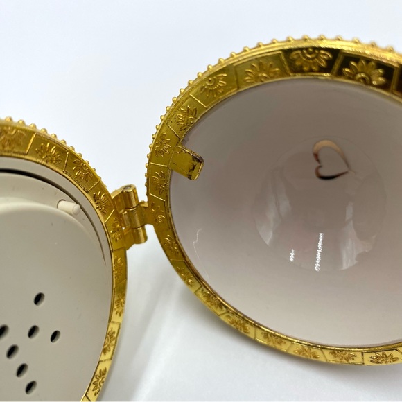 Mr. Christmas Valerie Parr Hill Musical Egg Ornament Trinket Yellow Angels WORKS - Picture 9 of 11